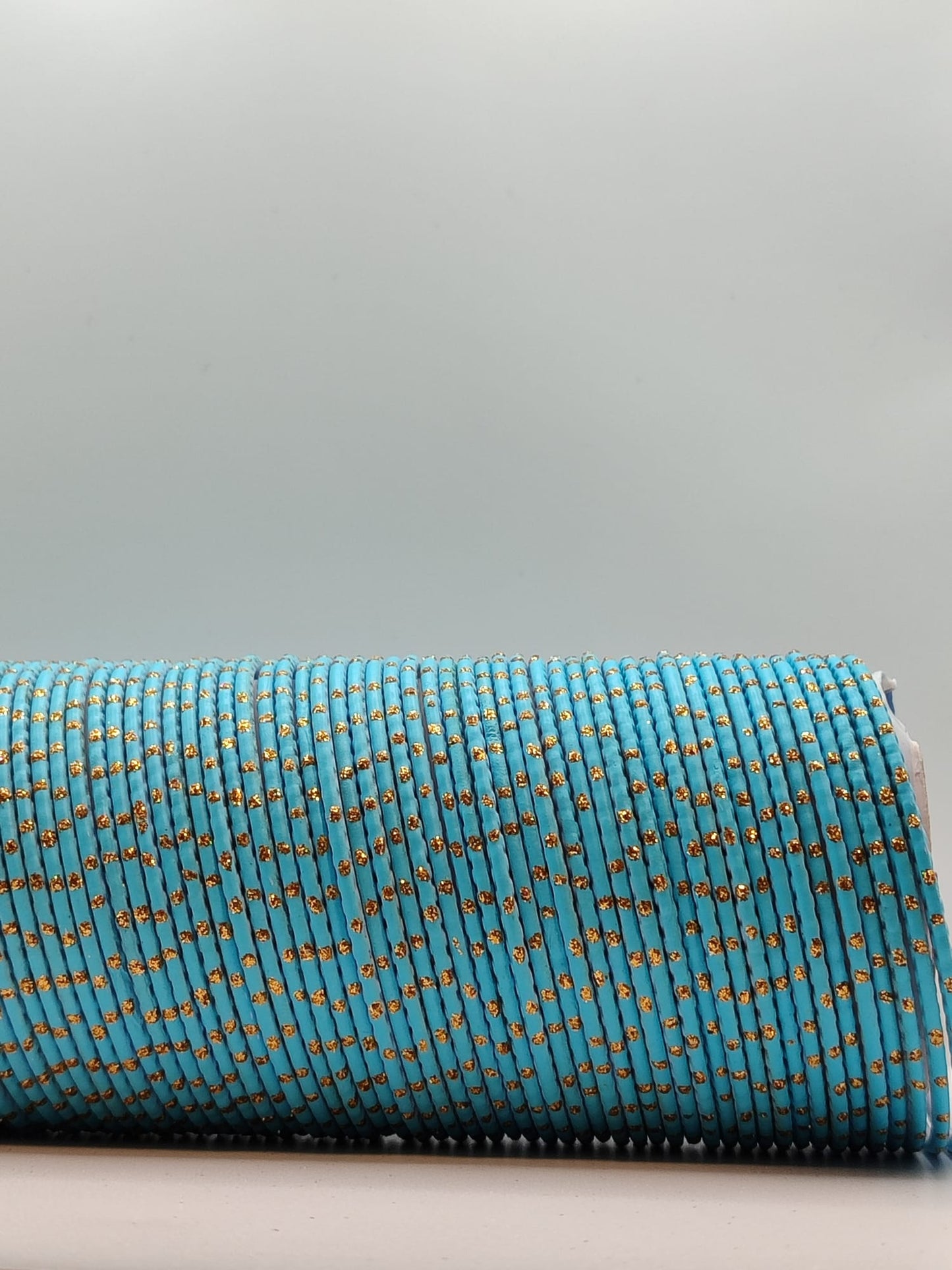 Light blue crystal bangles