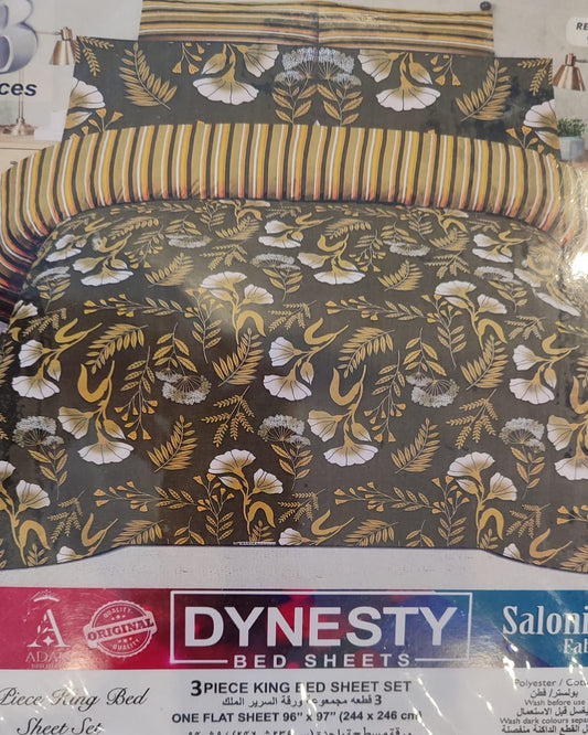 3-Piece King Size Bed Sheet Set